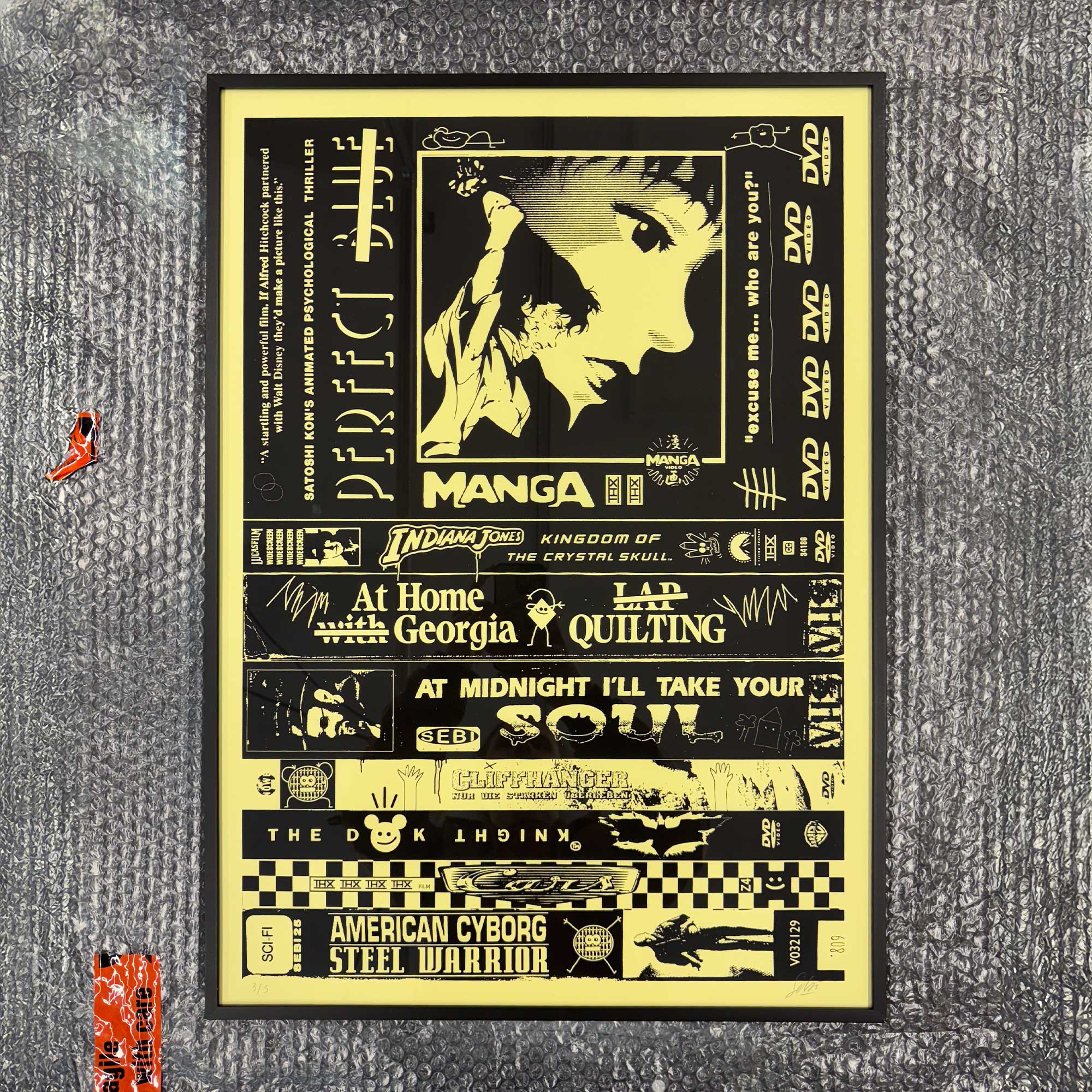 Sebi Schager “Excuse me…” - Temporary Nostalgia Series 2025 1c screen print, on Artist Statement: The